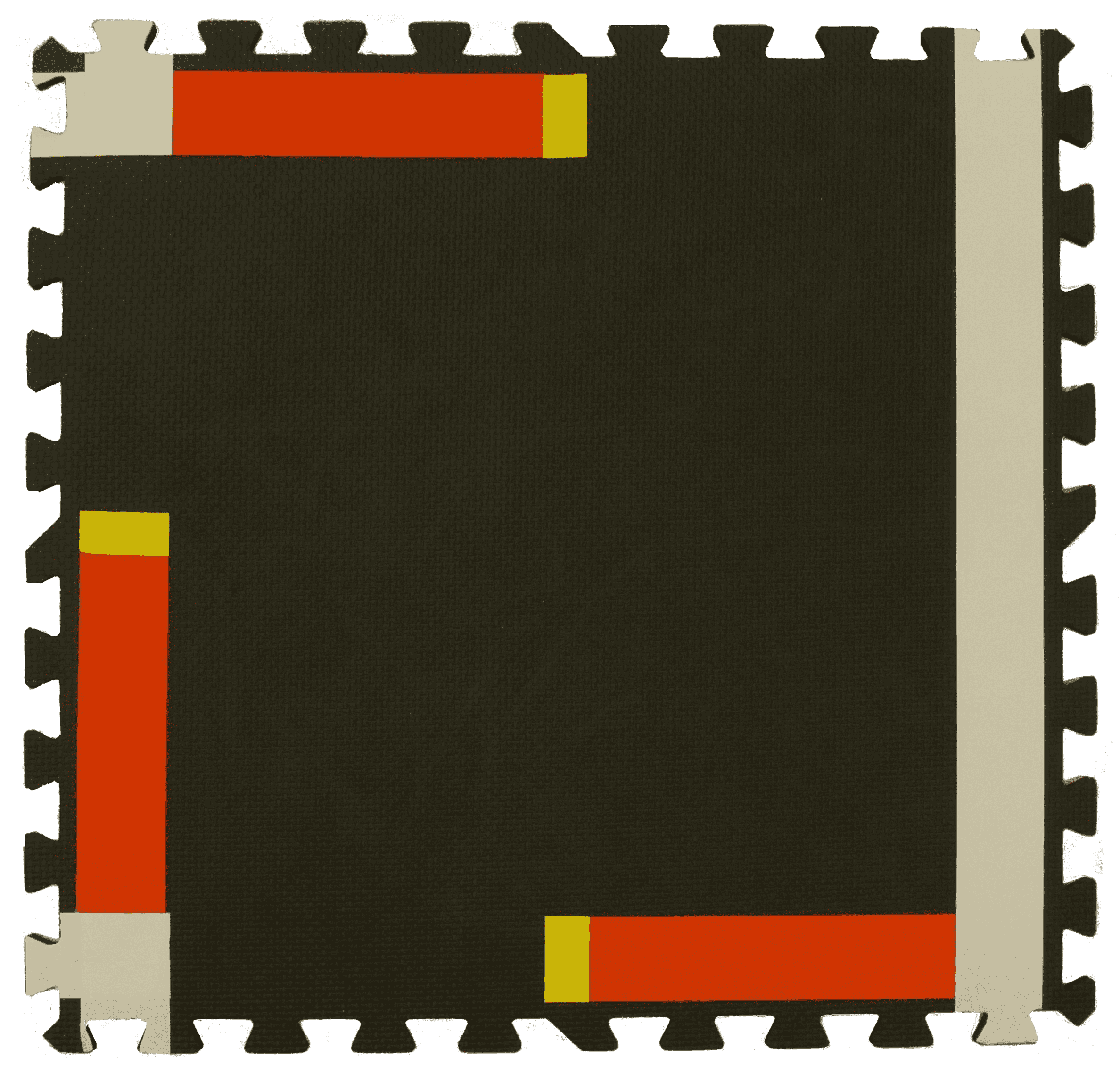 Assembled 3-way Duckietown intersection tile