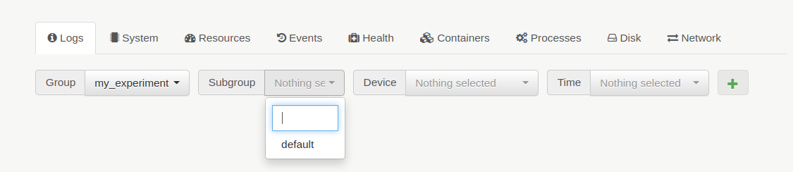 Selecting diagnostics test on the Duckietown Dashboard