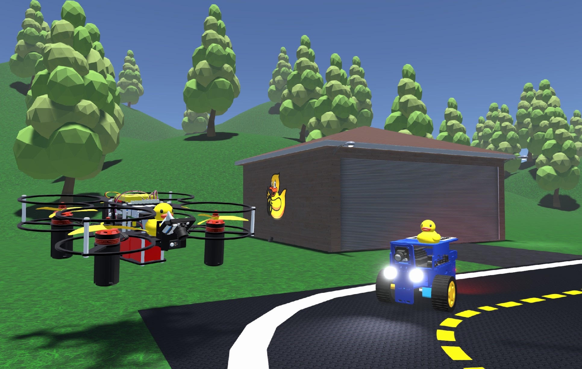 The Duckiematrix is a digital twin virtual simulator for Duckietown