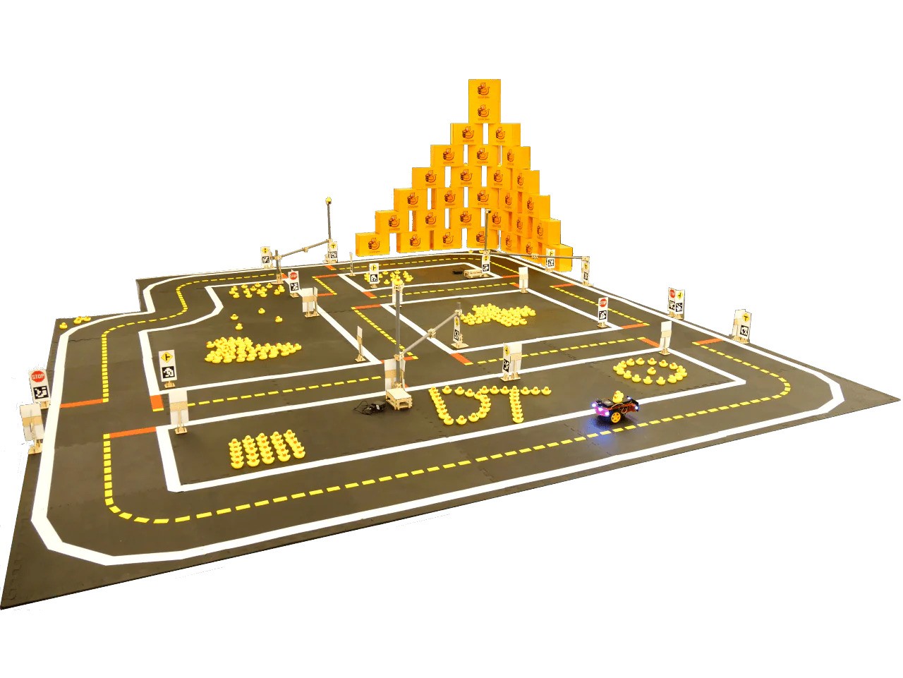 Example larger Duckietown city layout
