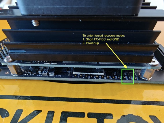 Jetson Nano 4GB dev kit forced recovery mode pins