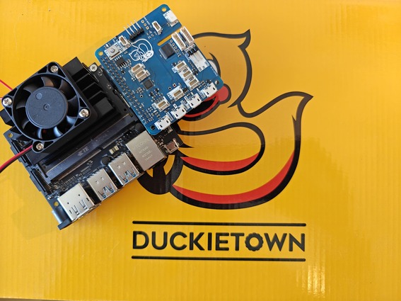 Jetson Nano 4GB dev kit - adding a Duckietown HUT for power