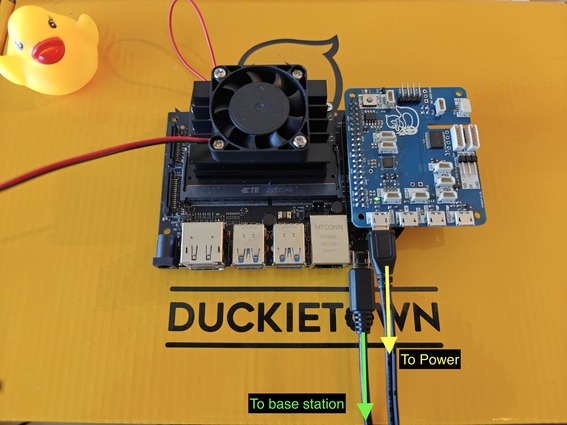 Powering the Jetson Nano 4GB dev kit through a Duckietown HUT