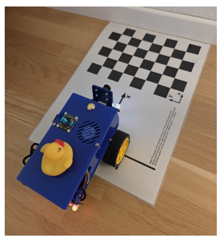 Duckiebot extrinsics camera calibration setup